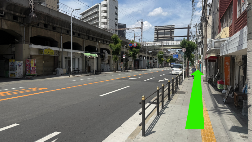 玉川駅からの道順 写真3